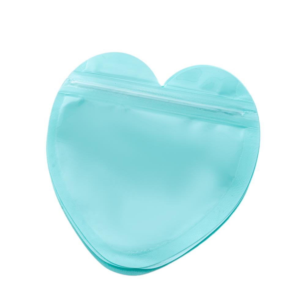 20pcs Heart Candy Plastic Bag For Wedding Birthday Party DIY Display Necklace Bracelet Gifts Packaging Pouch Small Businesses
