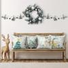 Christmas Pillowcases: Peace, Joy, Believe with Festive Gnomes and Snowman Designs Sofa bed cushion cover,home decoration