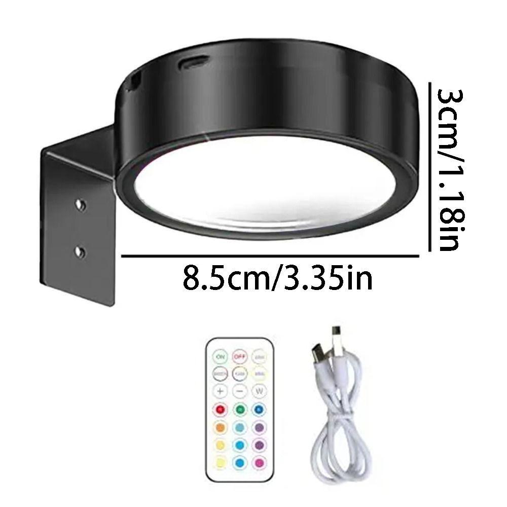 1/2/3Pcs No-Drill Magnetic LED Light Wall Mounted Art Display Light  Night Light