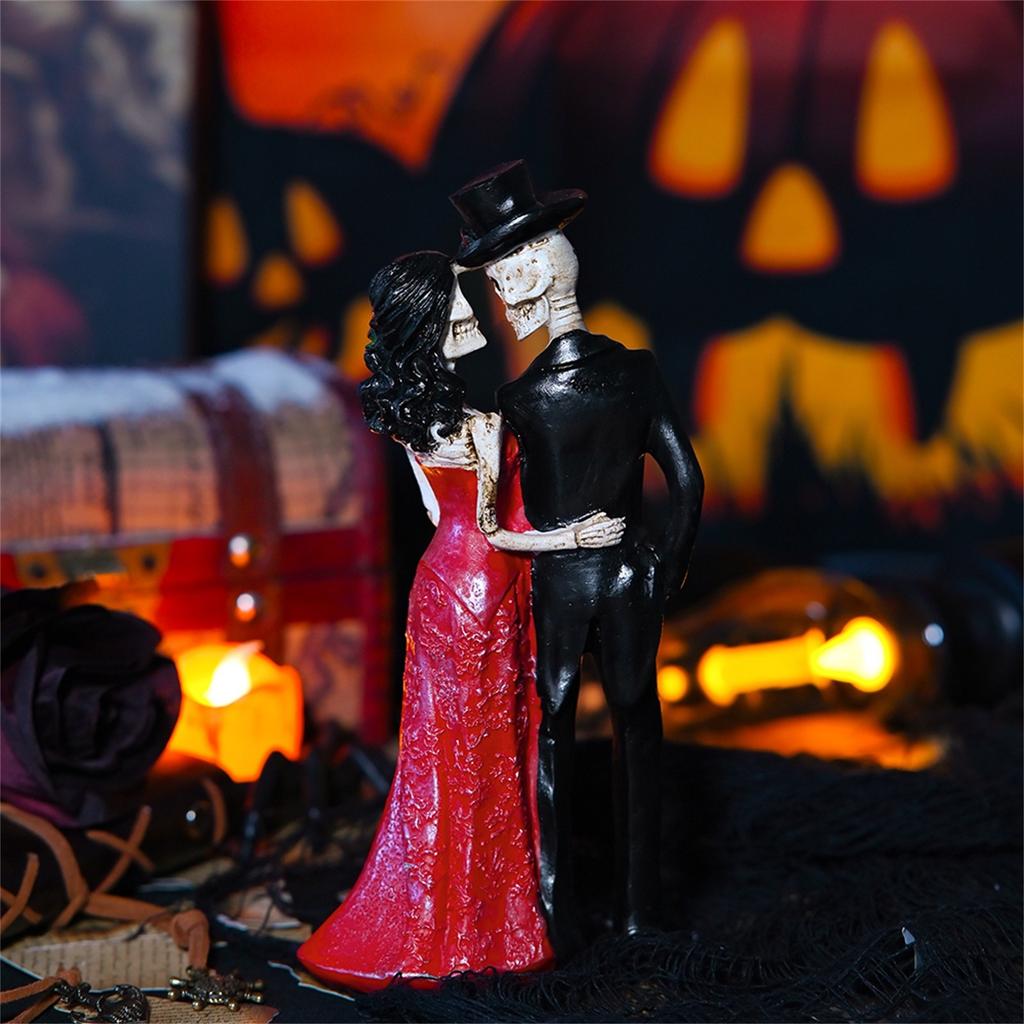 Halloween Skeleton Couple Ornaments Creative Desktop Private Room Party Gathering Atmosphere Decoration Skeleton Ornaments