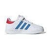 Adidas Breaknet EL Little Kid White Blue Rush Kids Sneakers Cloud-White Vivid-Red GW2899