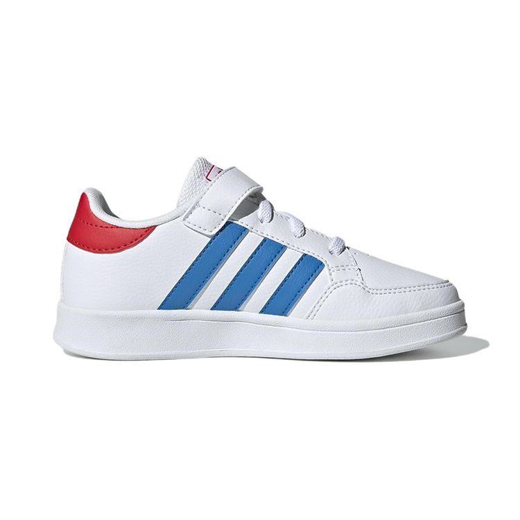 Adidas Breaknet EL Little Kid White Blue Rush Kids Sneakers Cloud-White Vivid-Red GW2899
