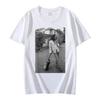 Bob Marley Guitarra Preto Branco Camiseta Divertida Verão Homens Mulheres Vintage Hip Hop Oversized Manga Curta Camisetas Gótico Streetwear
