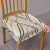 Flowers Printed Dining Chair Seat Cover Stretch Spandex Chair Covers Elastic Chair Slipcovers for Home Banquet Office Hotel