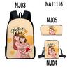 Iconic Kotaro Lives Alone Anime 3D Design 3pcs/Set pupil Learner Bags Everyday Laptop Everyday Backpack Sling Carry Tote Pencil Pouch