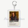 The Vampire Diaries TV Keychain for Accessories Bag Rectangle Pendant Key Chain Ring Damon Elena Stefan Keychains Jewelry Gift