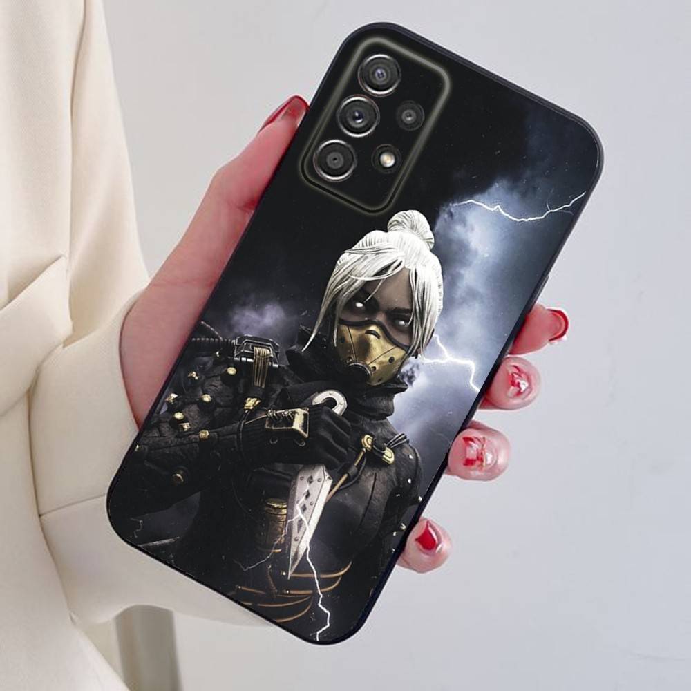 Apex Legends Wraith Phone Case For Samsung S25,24,21,22,23,30,Ultra,20,Plus Black soft silicone case