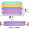 Linkidea Elastic Pull Strap Exfoliating Towels Bulk Wholesale Exfoliating Back Scrubber with Scrub Bath Deep Clean Skin for Body Shower 8-Pack Pack,