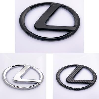 For F SPORT GX460 Ct200h IS250 ES 220D Carbon Fiber Head Rear Body Decal Accessories Car Front Grille Badge Trunk Emblem
