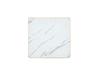 Square Dining Table, UV Panel, Marble Look, Metal Frame, Modern