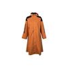 Sportieve Capuchon Windjack Lange Jas Dames Bovenkleding Kaki-Bruin ED1409