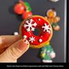 Magneti per Frigorifero di Natale Carini in Resina 3D: Pupazzo di Neve, Albero, Omino di Pan di Zenzero - Adesivi Magnetici Festivi per Decorazione.
