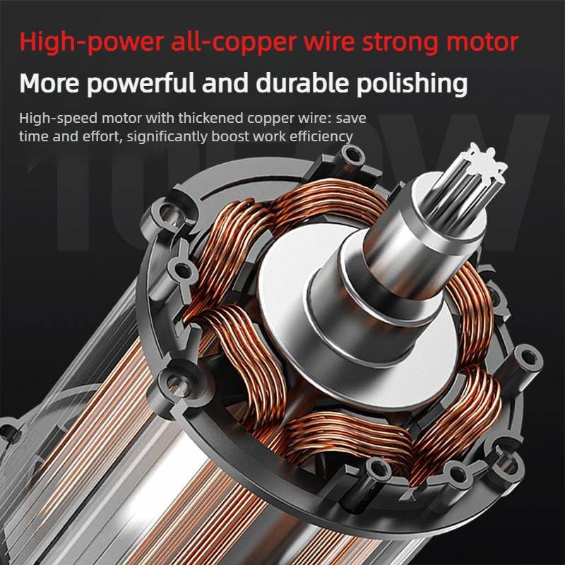 High Power Short Handle Sandpaper Machine Dust-free Wall Polishing Machine Handheld Electric Self-priming Wall Putty Polisher