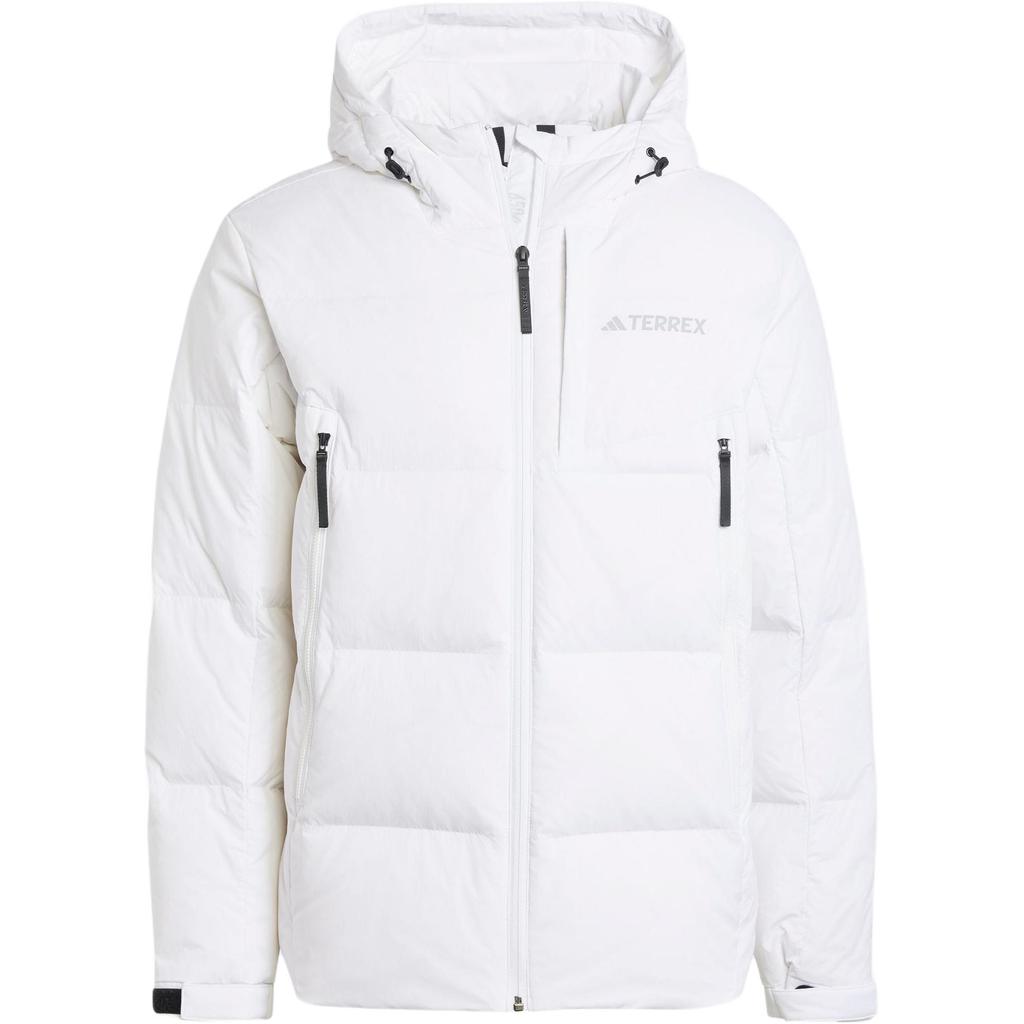 Adidas FW24 Xploric Goose Down Jacket Outdoor Windproof Warm Water-Resistant Sports Jacket Men Jacket White IX5622
