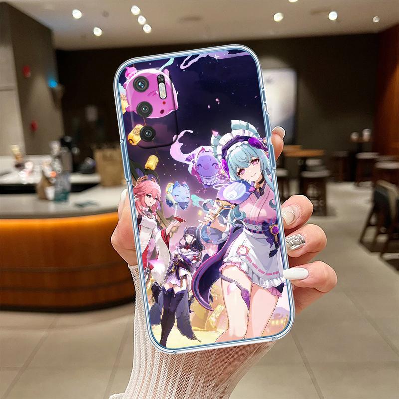 RE33 Genshin Impact Transparent Phone Case for Motorola Moto Edge 20 30 40 50 S30 Fusion Ultra Pro Neo Lite + G200 G23