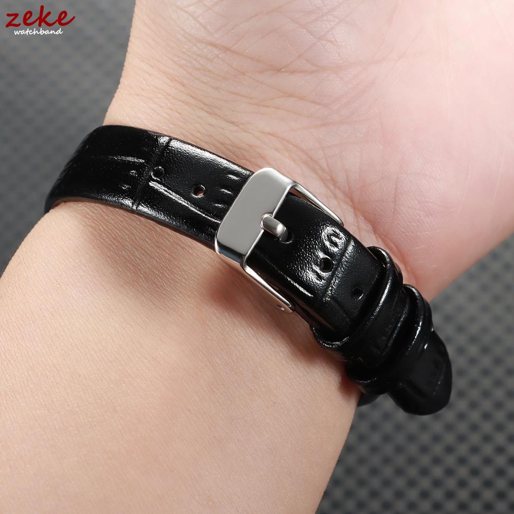 8mm 10mm 12mm 14mm 16mm Universelles Leder-Uhrenarmband für Herren Damen Ersatz-Uhrenarmband Weiche Schlanke Armbänder Ultradünne Gürtel