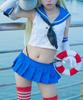 [Milky Time] Kantai Collection Shimakaze Cosplay Kostüm mit Perücke, Halloween Zerstörer Mädchen, Matrosenuniform, Schiffsmädchen