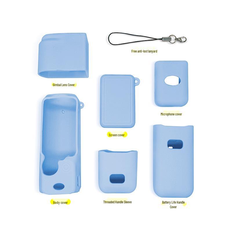 Silikonowe etui i osłona obiektywu DJI OSMO Pocket 3: Akcesorium ochronne pyłoszczelne i odporne na upadki