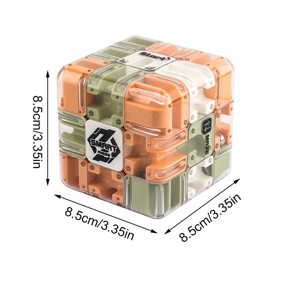 3D Maze Cube Puzzle - Brain Training & Sensory Fidget Toy for Kids & Adults - Birthday Party Favor, Stocking Stuffers