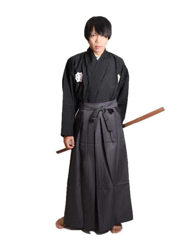 [NEW] Ryoma Sakamoto Samurai Cosplay Costume Set, Iconic Japanese Historical Hero, One Size Fits All, Kimono & Hakama Outfit, MAKE CHEERFUL Brand