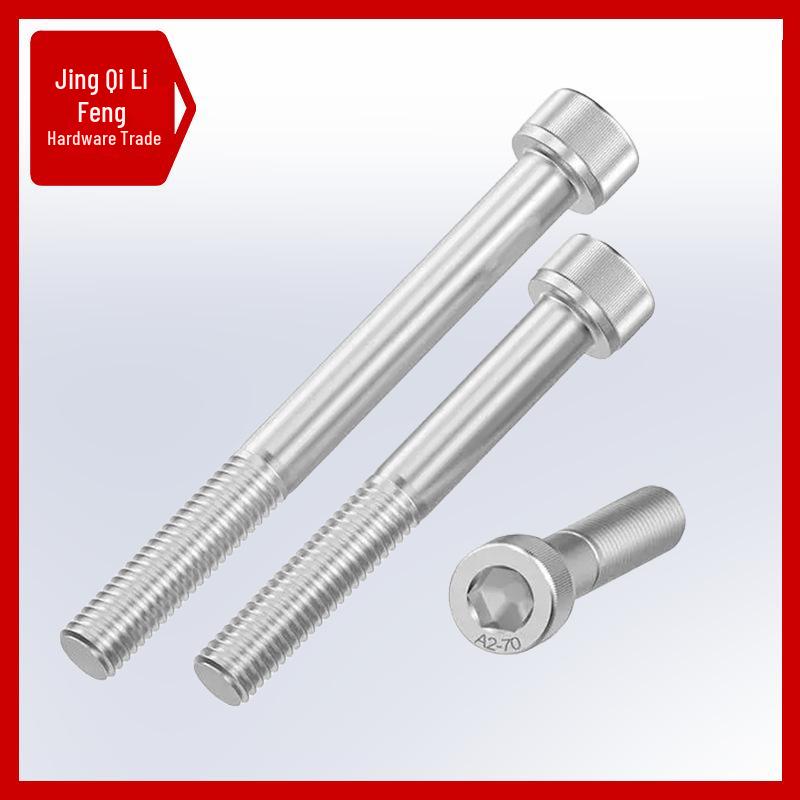 201 Stainless Steel Hex Socket Cap Screw, Half Thread, Cylindrical Head, M4-M30 Bolt
