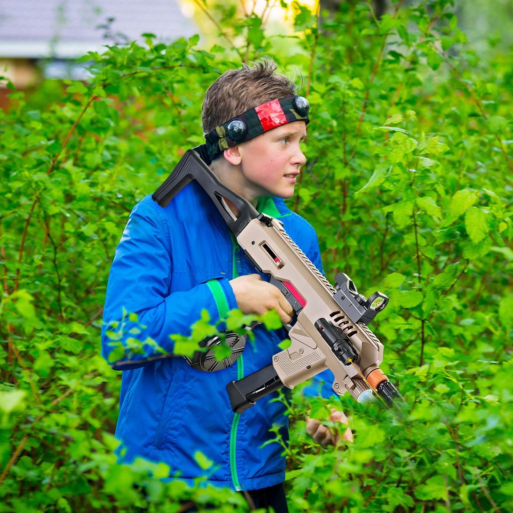 Hand In One Electric With Gel Ball Blaster Toy Eco-Friendly Splatter Automatic 10000 Water Beads ,Shooting Team Game,Ages 12+