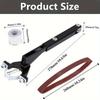 Winkelschleifer Bandschleifer Set – 100-125mm Universelle Halterung & Adapter für Mehrfachschleifen