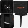 Highboard Black Oak Effect 69.5 x 34 x 180 cm Particleboard