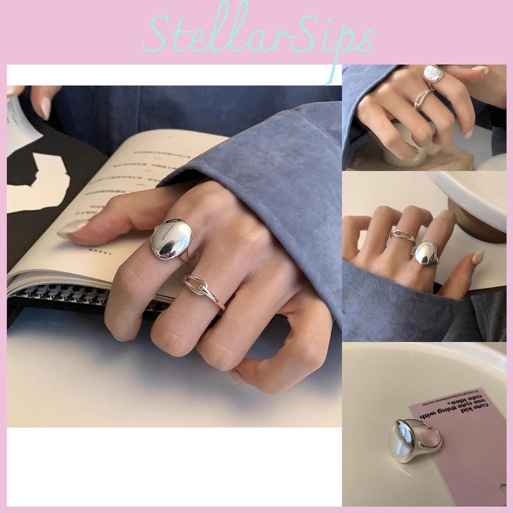 Elegant Geometric Copper Open Adjustable Ring For Women Stylish And Minimalist Design