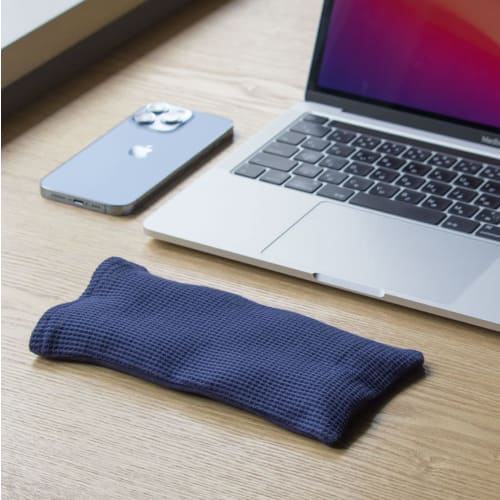 Aso PC Eye Pillow, Hot Eye Mask, Red Bean Design, Heating, Relieves Eye Strain, PC-V248 (Navy)