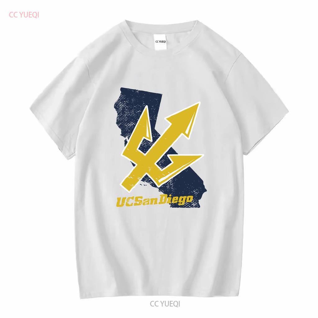 UC San Diego Adult T Shirt California Athletic Heather S 5XL Long or Short Sleeves Vintage Washed Comfortable Breathable