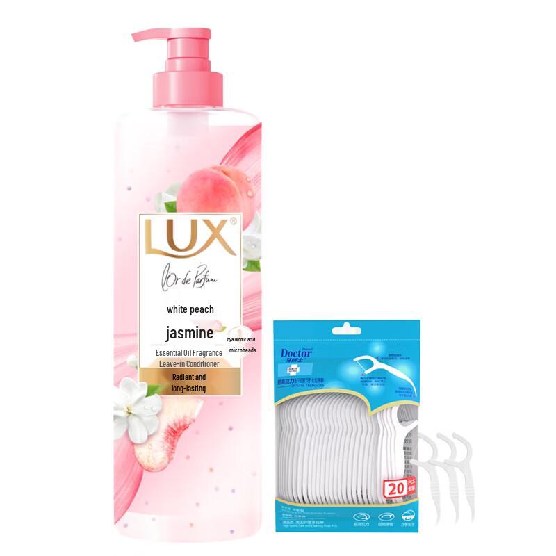 Yaboshi Dental Floss Sticks & Peach Jasmine Hair Conditioner Set