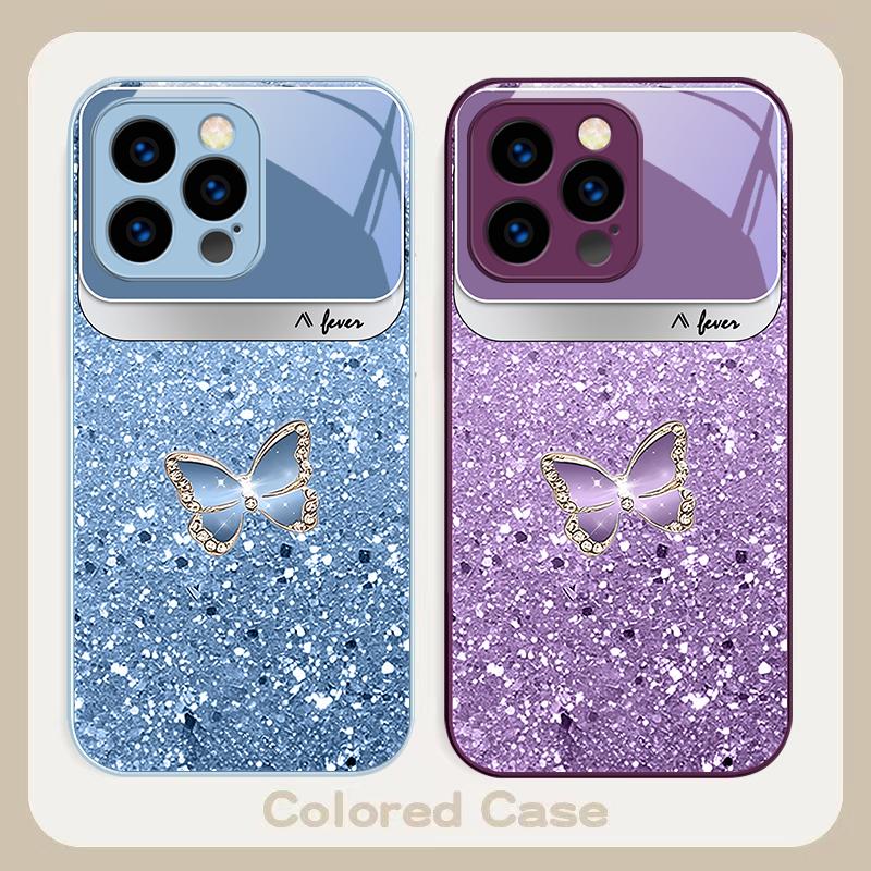 Blue white dot texture For iPhone 17 Air 16 E 15 14 13 Plus 12 mini 17 Pro Max 11Pro XR Xs X 7 8 11 Tempered Glass Phone Case