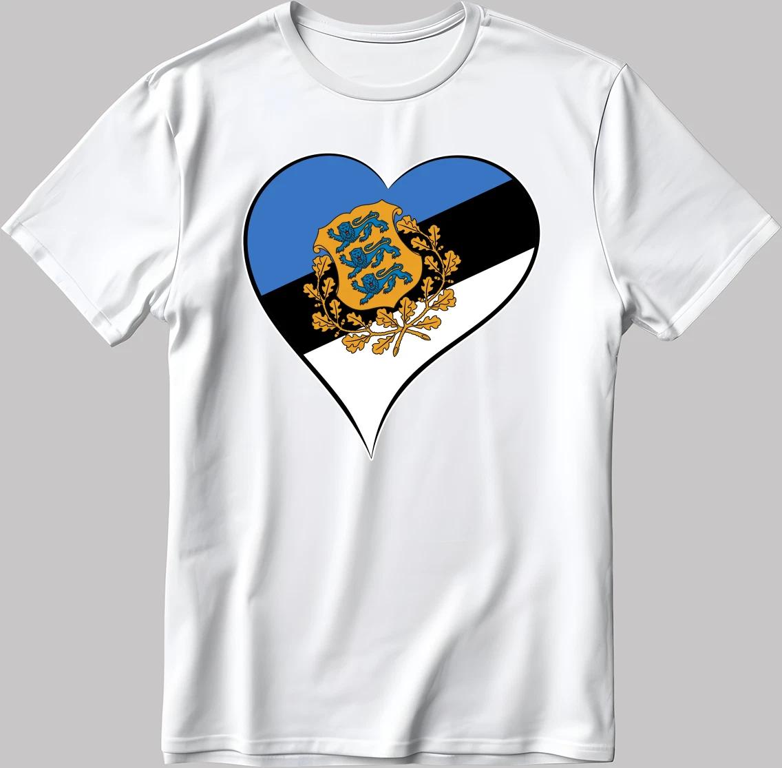 Estonia Eurovision Song Contest Malmö 2024 White-Black Men/Women T Shirt Q011 M
