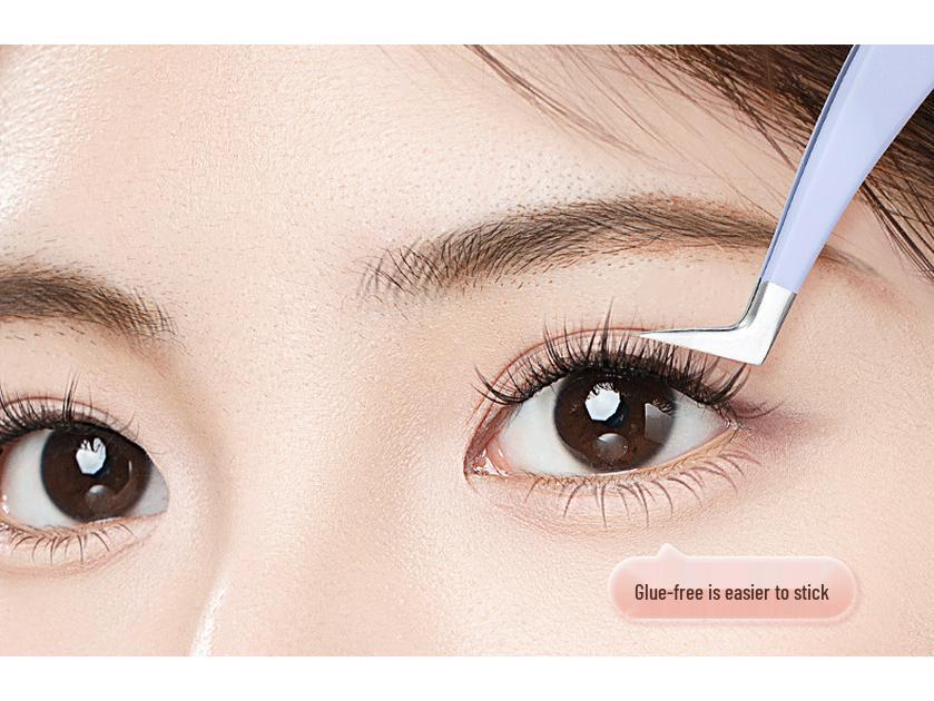 Natural Self-Adhesive Segment False Eyelashes - Sunflower Design for Women: Little Wild Cat Lower Lash Clusters