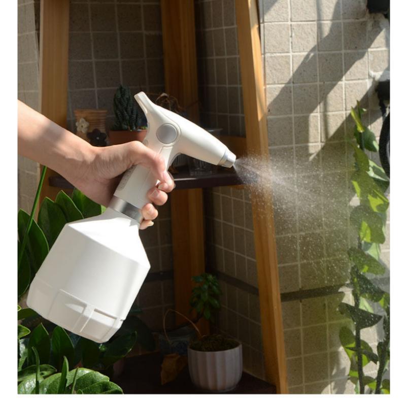 Electric Spray Bottle 1L USB Rechargeable with Adjustable Nozzle Electric Plant Sprayer for Indoor Outdoor Garden
