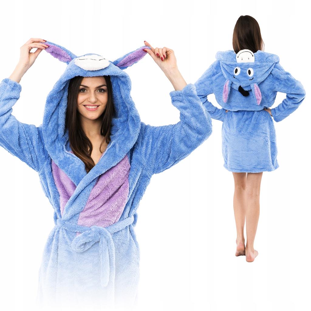 Women's Bathrobe, Bathing Suit, Warm Plush, Gift, Donkey Hood