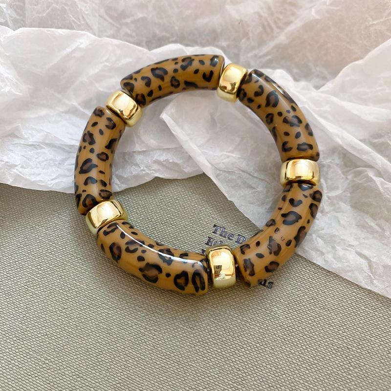 Colorful Acetate Open Bangle: Exaggerated Light Luxury Bracelet for Women