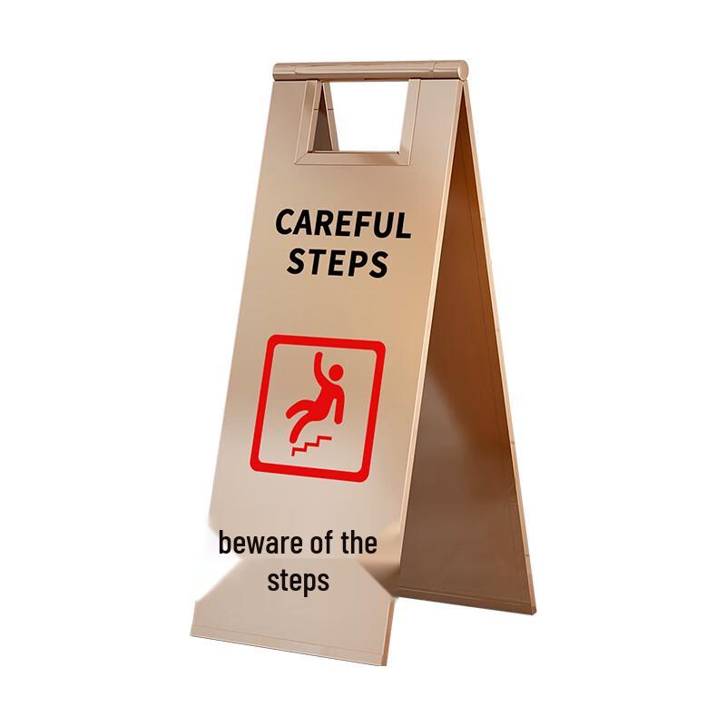 Foldable Stainless Steel A-Frame Warning Sign