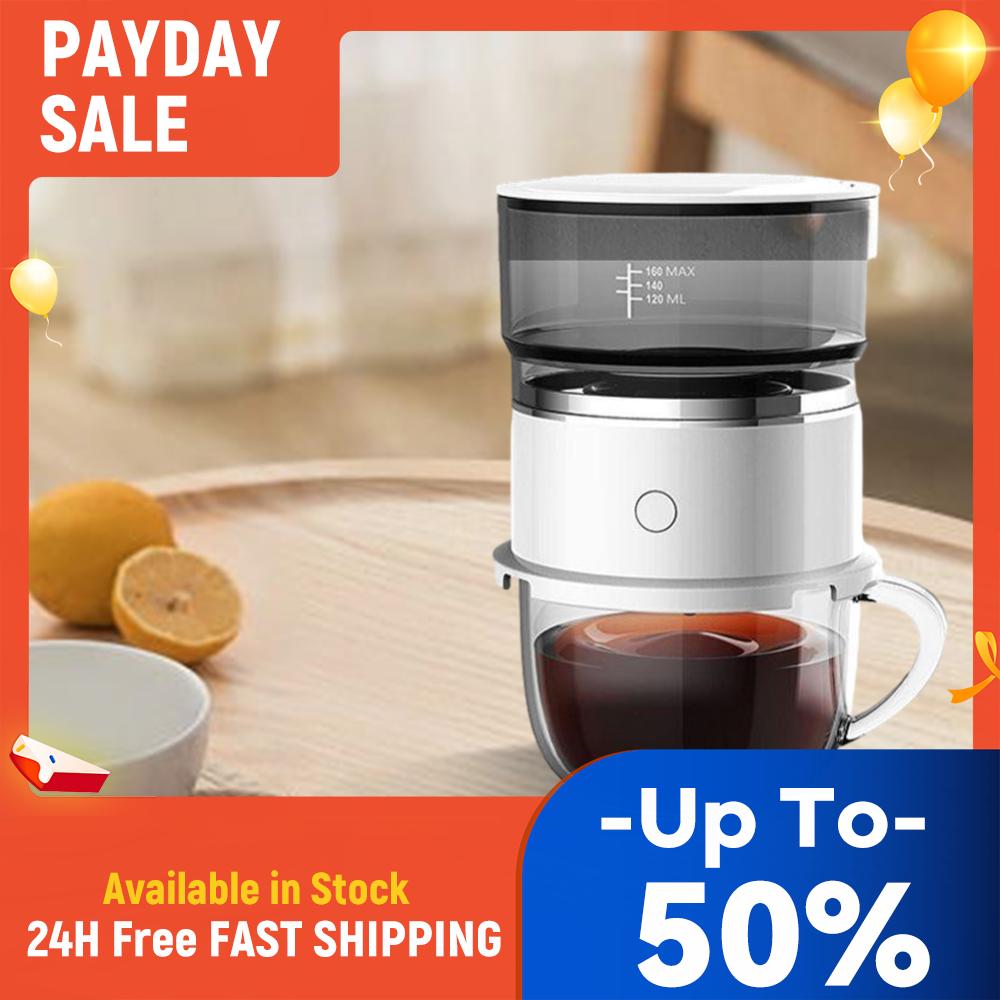 Automatic Hand Drip Coffee Maker Stainless Steel Filter Travel Coffee Maker Portable Manual Press Coffee Espresso Maker China Mainland