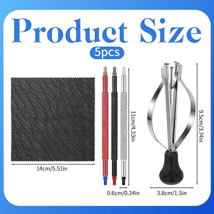 Spring-loaded Watch Hand Setting Tool Kit: Pliers, Hand Remover, and Setter Pen