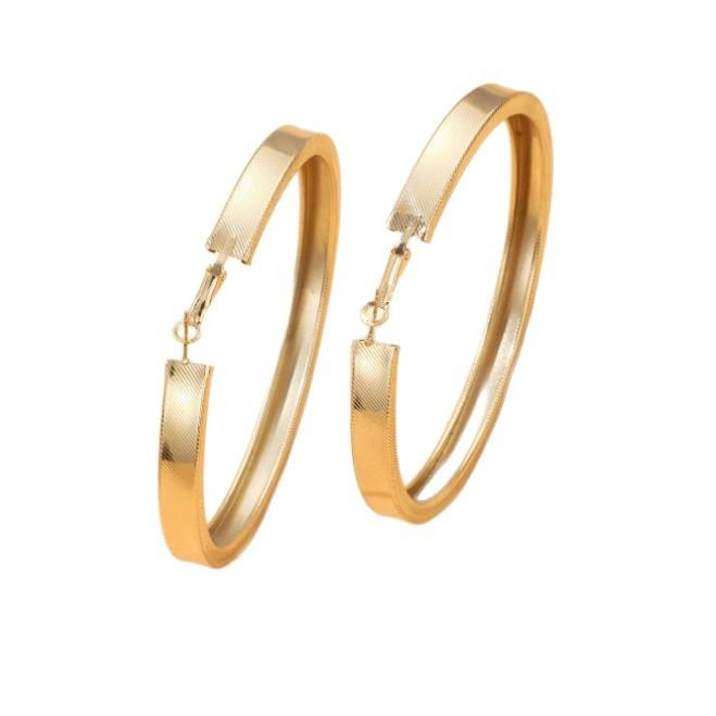 Fashion Daily Matching Geometric Large Circle Earrings Femininity Exaggerated Trend Design Sense Round Earrings Women