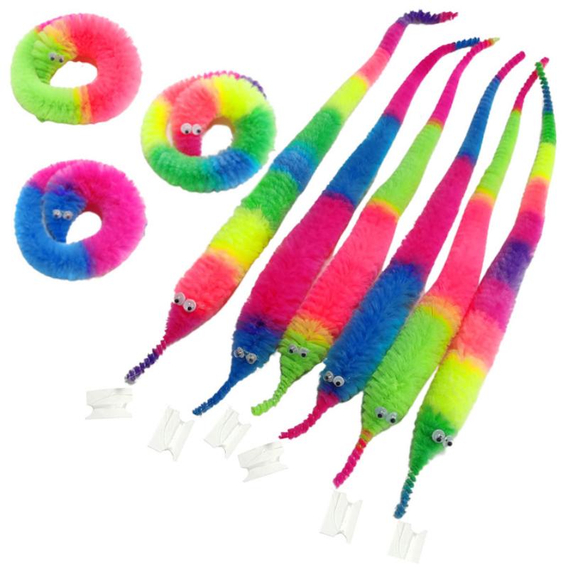 Price Fuzzy Children's Props Swinging Toy Plush Magic Worm Twisted Birthday Party Novelty