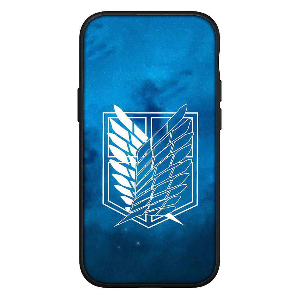 Kryt pro iPhone 15 14 Xiaomi Redmi Note 13 12 11 Pro Max X 8 7 9 XR Samsung Galaxy S24 S23 OPPO S9 Huawei Anime Levi Eren Jaeger Pouzdro Attack na titan