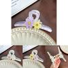 Trendy Floral Hair Claw Clip In Multiple Color Options For Chic Casual Looks