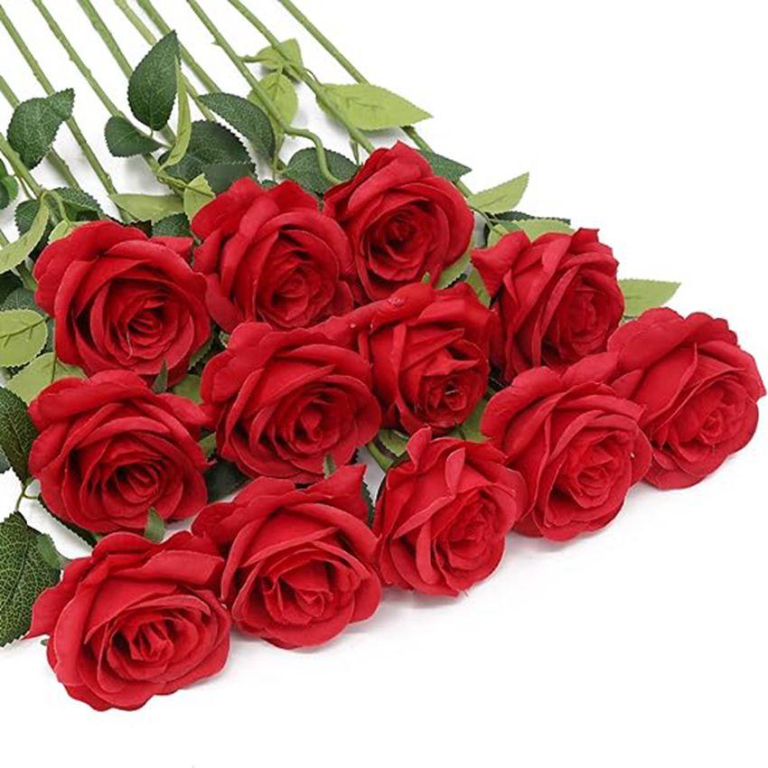 

5Pcs Artificial Flowers silk Rose Bouquet Wedding Wreaths Christmas Valentine s Day Gifts Home Garden Party Decorative diy gift 1 Pieces шампанського
