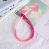 25cm Colored Small Flower Silicone Rope DIY Jewelry Keychain Accessories Self-Locking Strap Lanyard Strap Easy To Use