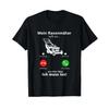 T Shirt With Gerunisex Text Mein Rasemher Ruft An Gartenarbeit Hobby Gardener Black Vintage Versatile Designer Clothes