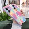 Rainbow Flower Phone Case For Xiaomi Redmi Note 13 12 12S 11 11S 10 10S 9 9S Pro Plus 4G 5G Liquid Silicone Cover