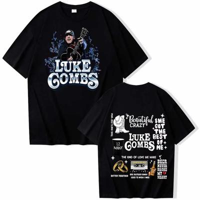 Luke Combs 2025 T-shirt Man Women Harajuku O-neck Summer Casual Shirt